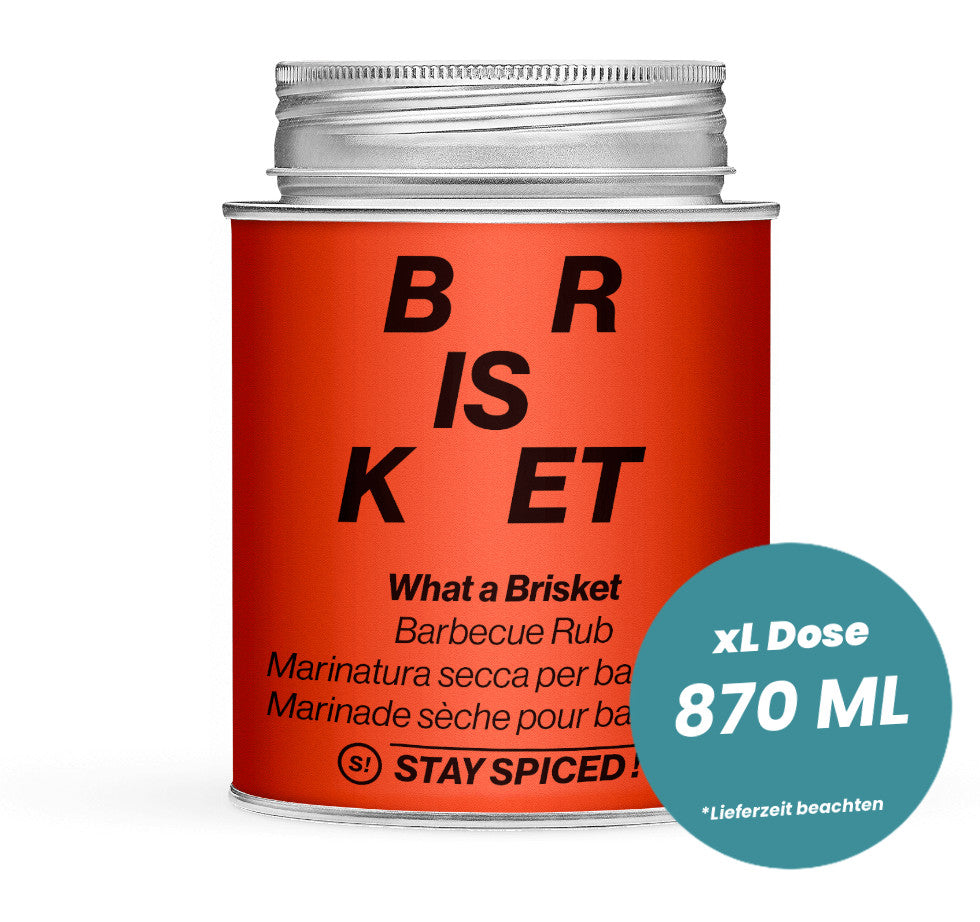 What a Brisket - Barbecue Rub in der grossen XL-Dose (870ml) von STAY SPICED!