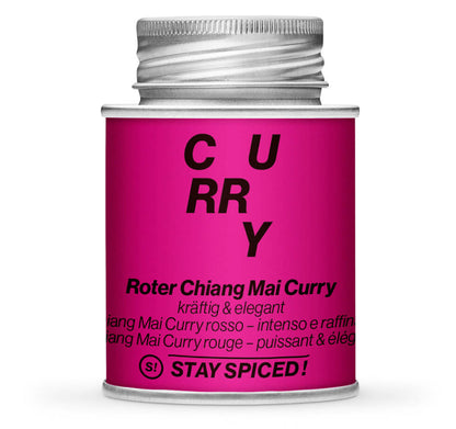 Roter Chiang Mai Curry - Geschlossene Pink Gewürzdose von STAY SPICED