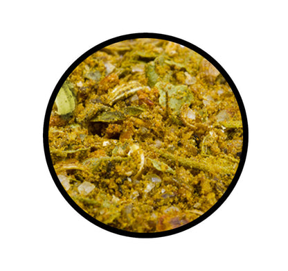 African Rub Gewürzmischung - Detaillierte Nahaufnahme der Textur / Struktur