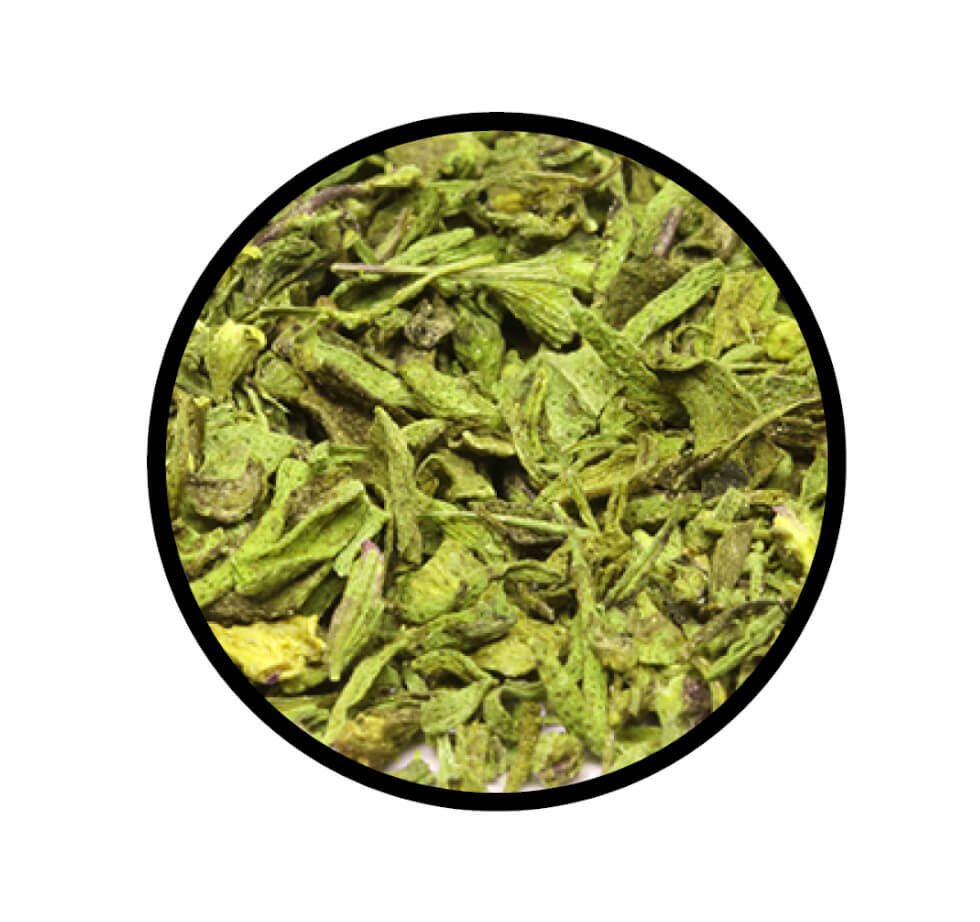 Nahaufnahme der getrockneten Blätter von Bohnenkraut geschnitten - original Thüringer von STAY SPICED! bei Chefkoch-Gewürze