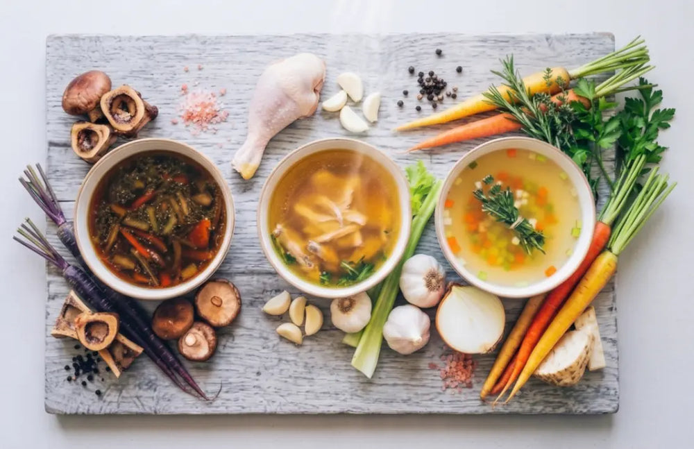 Hausgemachte klare Rinderbouillon, Gemüsebouillon, Hühnerbouillon online kaufen bei chefkoch-gewürze Schweiz