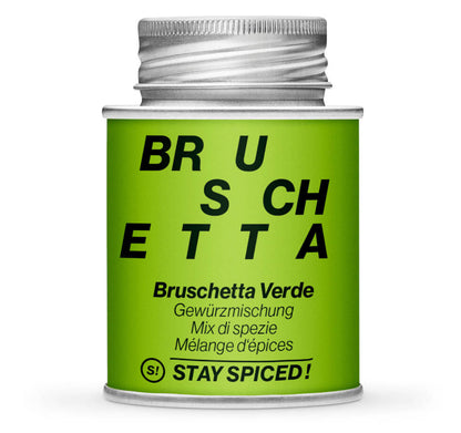 Bruschetta Verde - Geschlossene hellgrüne Gewürzdose von STAY SPICED!.