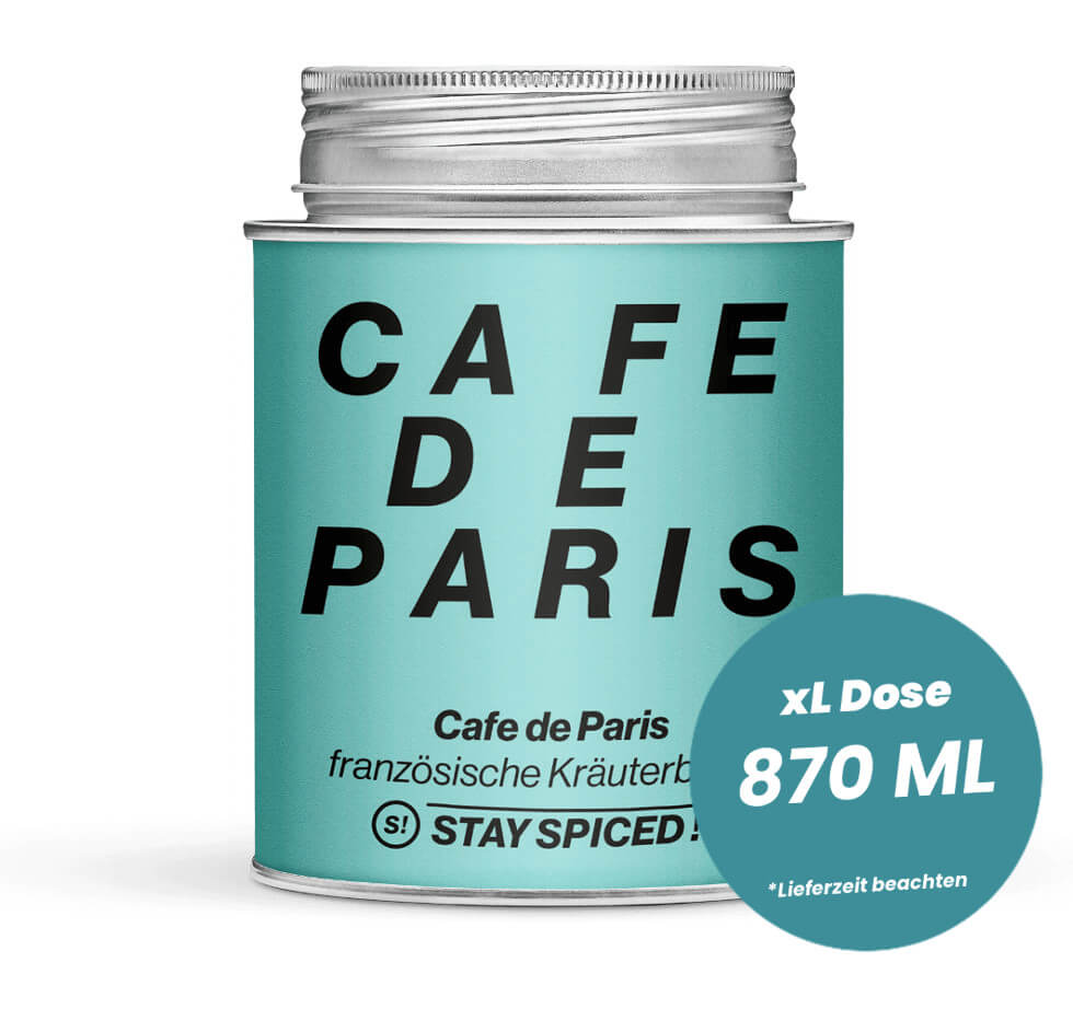 Cafe de Paris Kräuterbutter in der grossen XL-Dose (870ml) von STAY SPICED!
