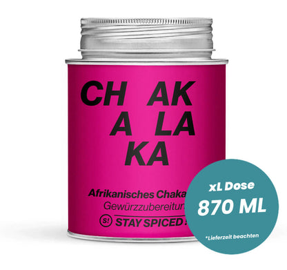 Chakalaka - exotische Gewürzmischung in der grossen XL-Dose (870ml) von STAY SPICED !