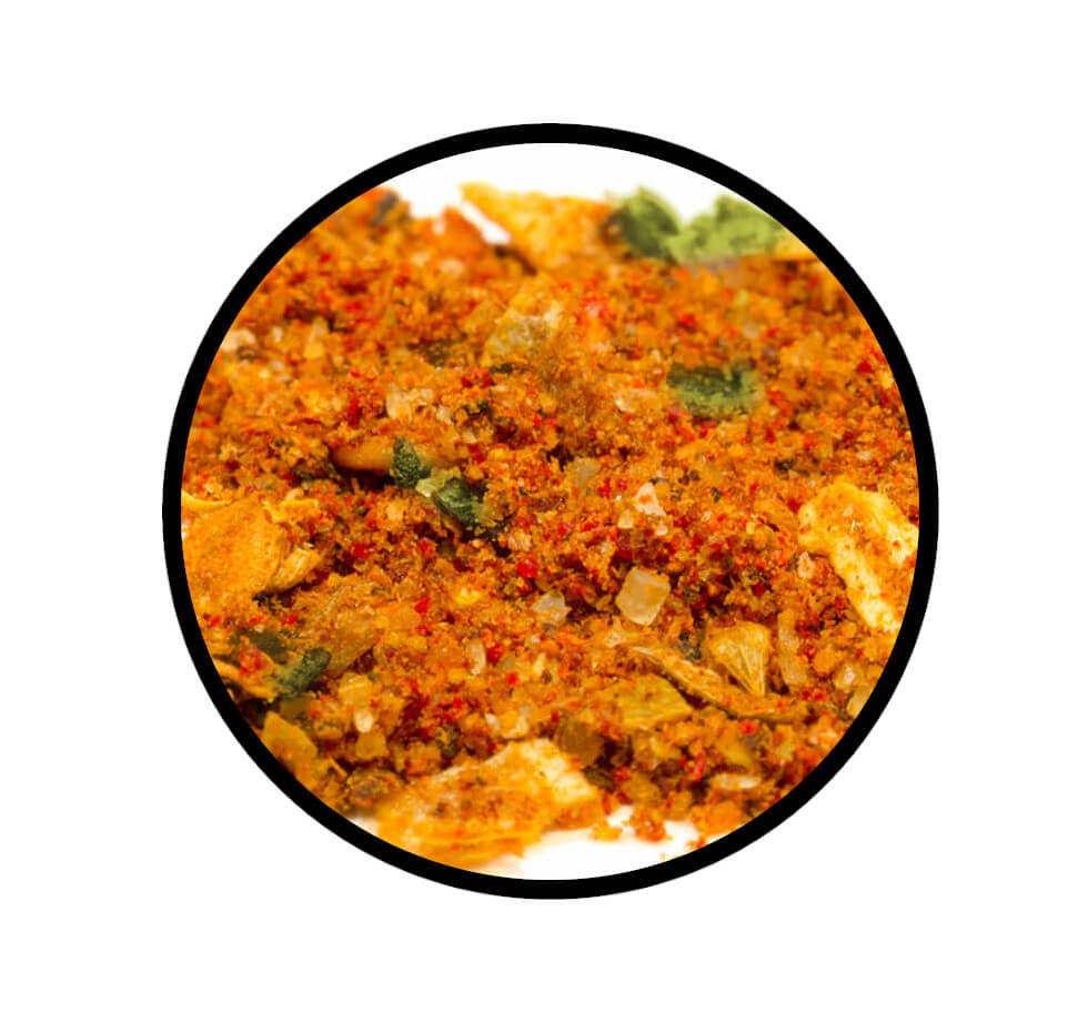 Chili con Carne Gewürzzubereitung - Detaillierte Nahaufnahme der Textur / Struktur