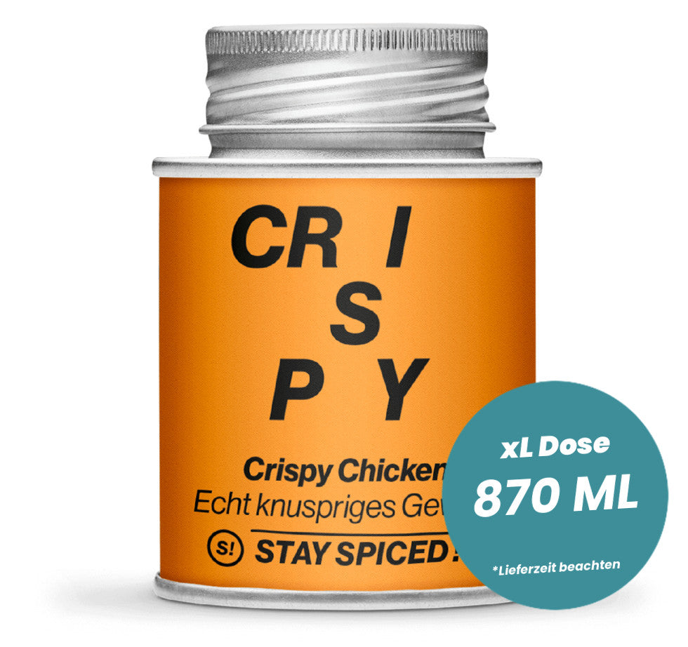 Crispy Chicken in der grossen XL-Dose (870ml) von STAY SPICED!