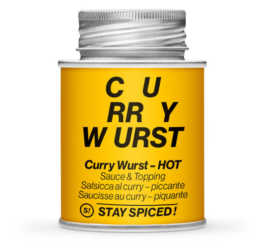 Curry Wurst Gewürzmischung scharf - Gelb Gewürzdose von STAY SPICED ! bei Chefkoch-Gewürze