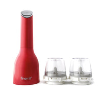 FinaMill – Pfeffermühle & Gewürzmühle in einem. 1 Mühle Sangria-Rot, 2 Pods