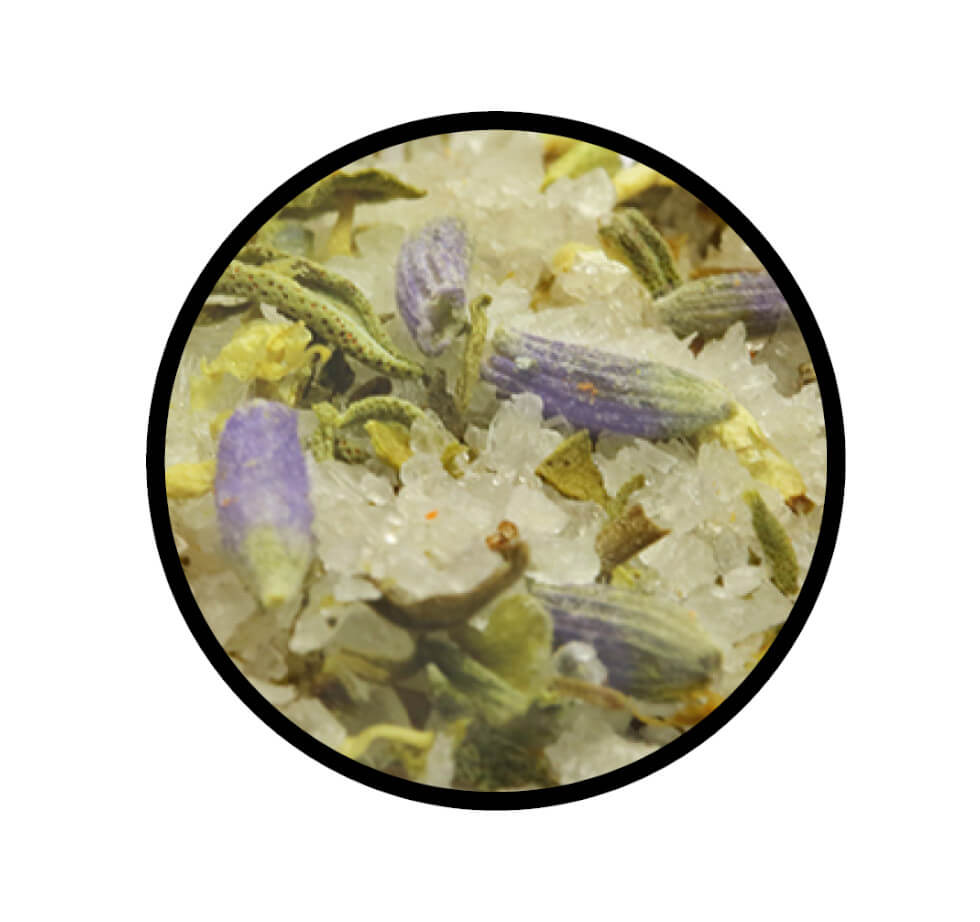 Fleur de Sel Mediterran - Detaillierte Nahaufnahme der Textur / Struktur