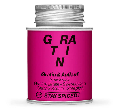 Gratin & Auflauf Gewürzmischung - Geschlossene pinke Gewürzdose von STAY SPICED!