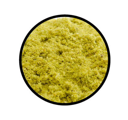 Grüner Exotic Curry fruchtige Mischung - Detaillierte Nahaufnahme der Textur / Struktur