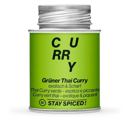 Grüner Thai Curry - Geschlossene grüne Gewürzdose von STAY SPICED