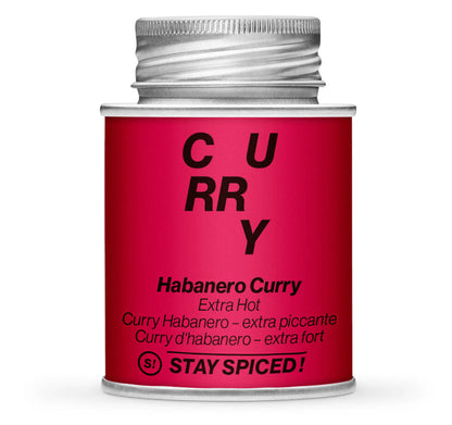 Habanero Curry - EXTRA HOT - Geschlossene Rot Gewürzdose von STAY SPICED
