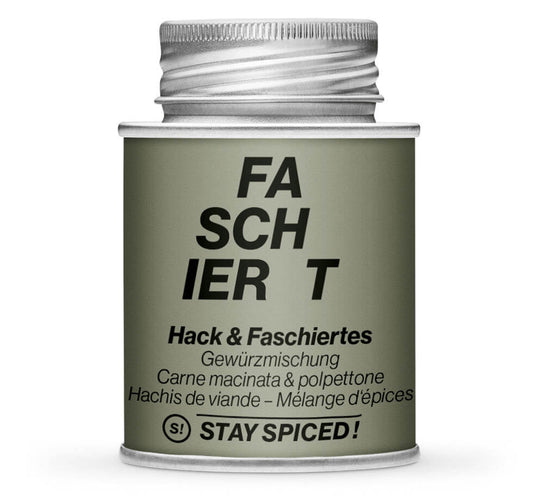 Hackfleisch & Faschiertes Gewürz - Geschlossene graue Gewürzdose von STAY SPICED