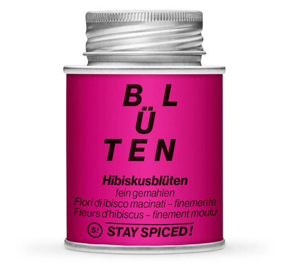 Hibiskus gemahlen - Geschlossene pinke Gewürzdose von STAY SPICED