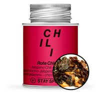 Jalapeno-Chili rot "Chipotled" geschrotet