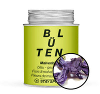 Malvenblüten blau geschnitten