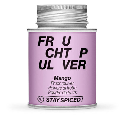 Mango Fruchtpulver - Geschlossene lila Gewürzdose von STAY SPICED