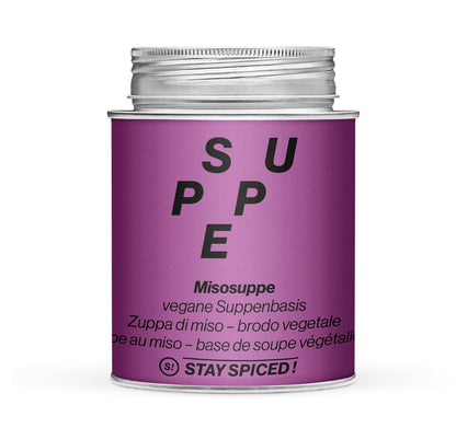Misosuppe vegane Suppenbasis in der grossen XL-Dose (870ml) von STAY SPICED!