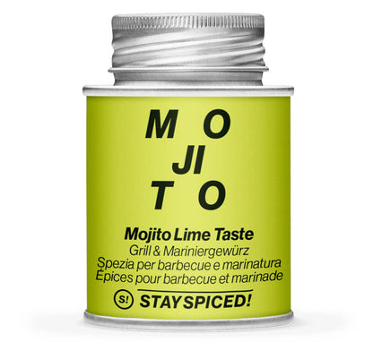 Mojito Lime Taste - Geschlossene hellgrüne Gewürzdose von STAY SPICED