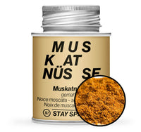 Muskatnüsse dunkel gemahlen