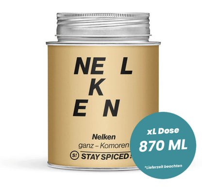Nelken ganz in der grossen XL-Dose (870ml) von STAY SPICED!