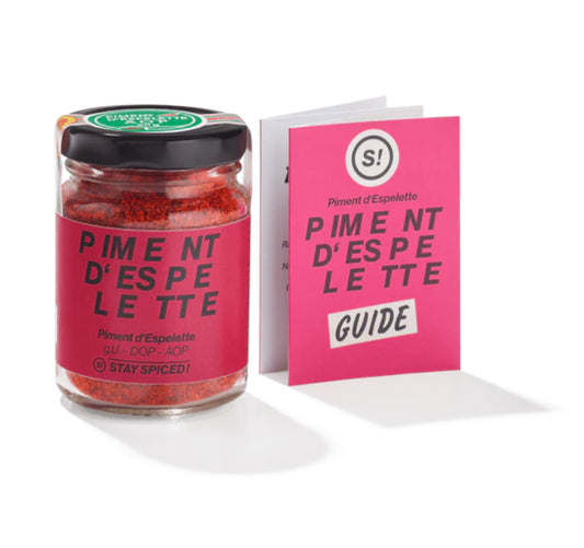 Piment d'Espelette - Glasdose, Verpackung und Guide von STAY SPICED!