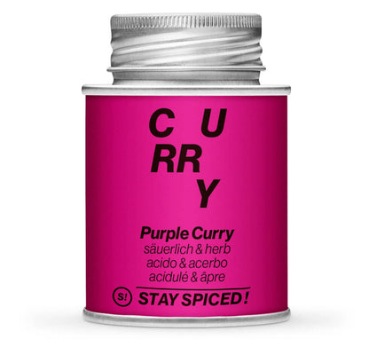 Purple Curry - Geschlossene Lila Gewürzdose von STAY SPICED!