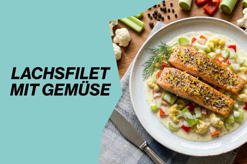 Rezept: Lachsfilet mit Gemüse