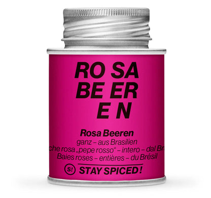 Rosa Beeren ganz - Geschlossene Pink Gewürzdose von STAY SPICED !