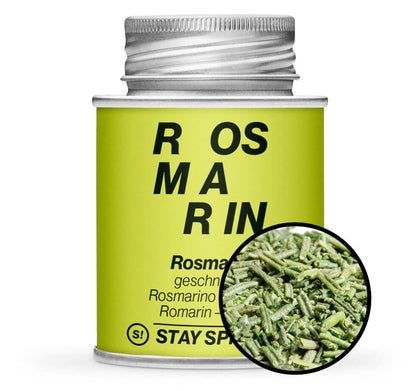 Rosmarin geschnitten - Hellgrün Gewürzdose mit Gewürz-Vorschau von STAY SPICED! bei Chefkoch-Gewürze