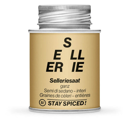 Selleriesaat ganz - Geschlossene Hellbraun Gewürzdose von STAY SPICED!