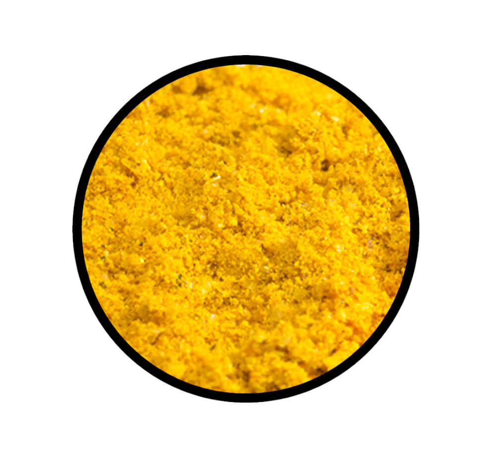 Smoky Curry - Grill & Barbecue Gewürz - Detaillierte Nahaufnahme der Textur / Struktur