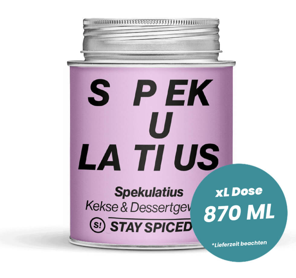 Spekulatius Gewürz in der grossen XL-Dose (870ml) von STAY SPICED!