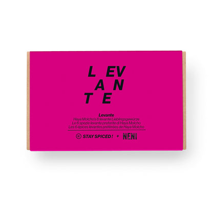 Edel gestaltete, geschlossene Levante Gewürzbox von STAY SPICED ! als perfektes Präsent