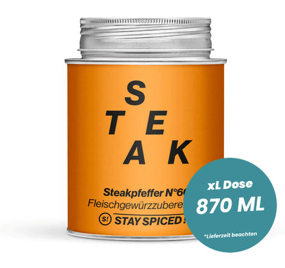 Steakpfeffer N°66 in der grossen XL-Dose (870ml) von STAY SPICED!