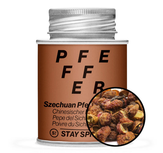 Szechuan-Pfeffer, Sichuan-Chin. Bergpfeffer ganz - Braun Gewürzdose von STAY SPICED ! bei Chefkoch-Gewürze