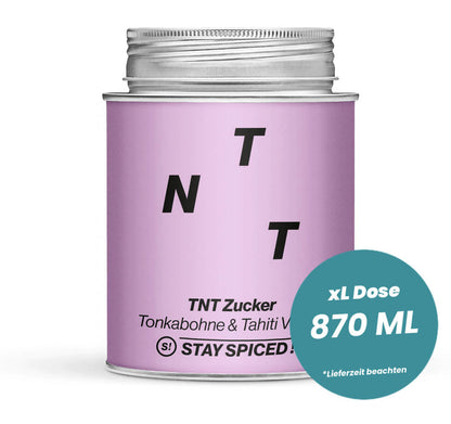 TNT Zucker in der grossen XL-Dose (870ml) von STAY SPICED!