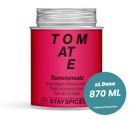 Tomatensalz in der grossen XL-Dose (870ml) von STAY SPICED!