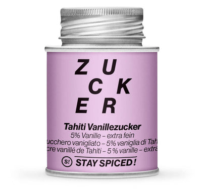 Vanillezucker 5% Tahiti Vanille, Backzucker, extra-fein